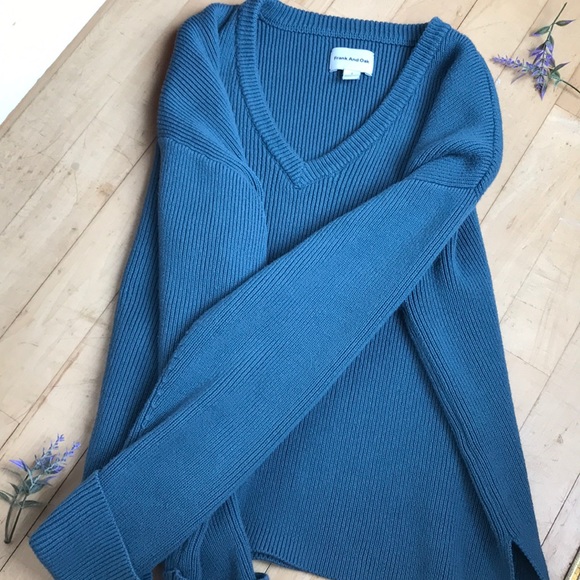 Frank & Oak Sweaters - Frank and Oak | Blue Cotton Pullover
